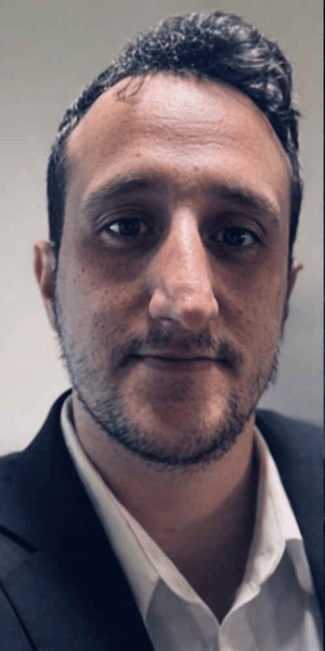Animated GIF of Anthony Farah becoming One with Technology